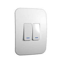 Load image into Gallery viewer, VETi &lt;i&gt;1&lt;/i&gt; 2 Lever 1 Way Light Switch 4 x 2 - White Modules
