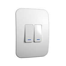 Load image into Gallery viewer, VETi 1 2 Lever 1-Way Light Switch 4 x 2 - White Modules
