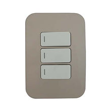 Load image into Gallery viewer, VETi &lt;i&gt;1&lt;/i&gt; 3 Lever 1 Way Light Switch 4 x 2 - White Modules
