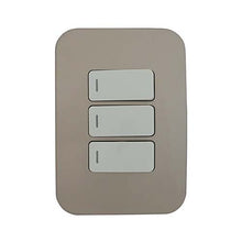 Load image into Gallery viewer, VETi 1 3 Lever 1-Way Light Switch 4 x 2 - White Modules
