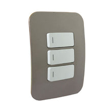 Load image into Gallery viewer, VETi 1 3 Lever 1-Way Light Switch 4 x 2 - White Modules
