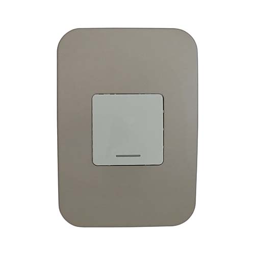 VETi 1 1 Lever 1-Way Wide Light Switch 4 x 2 - White Module