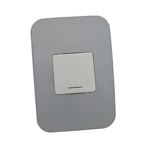 VETi 1 1 Lever 1-Way Wide Light Switch 4x2 - White Module
