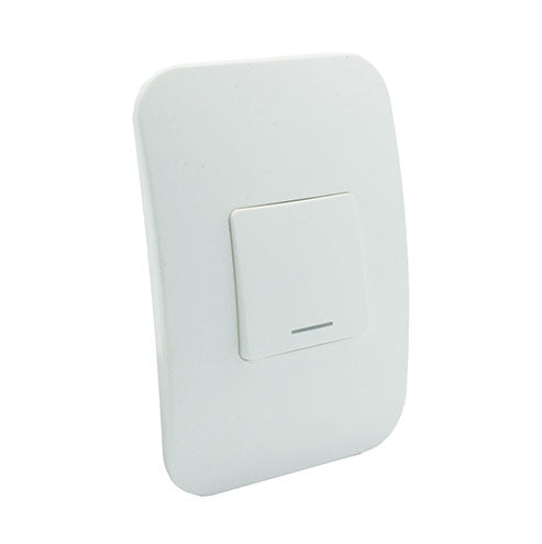 VETi 1 1 Lever 2-Way Wide Light Switch 4 x 2 - White Module
