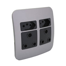 Load image into Gallery viewer, VETi &lt;i&gt;1&lt;/i&gt; Double Combo Socket 4 x 4 - Black Modules
