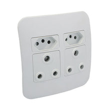 Load image into Gallery viewer, VETi &lt;i&gt;1&lt;/i&gt; Double Combo Socket 4 x 4 - White Modules
