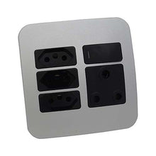 Load image into Gallery viewer, VETi &lt;i&gt;1&lt;/i&gt; Slimline Combo Socket 4 x 4 - Black Modules
