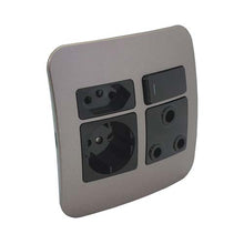 Load image into Gallery viewer, VETi &lt;i&gt;1&lt;/i&gt; Combo Socket 4 x 4 - Black Modules
