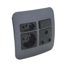 Load image into Gallery viewer, VETi &lt;i&gt;1&lt;/i&gt; Combo Socket 4 x 4 - Black Modules
