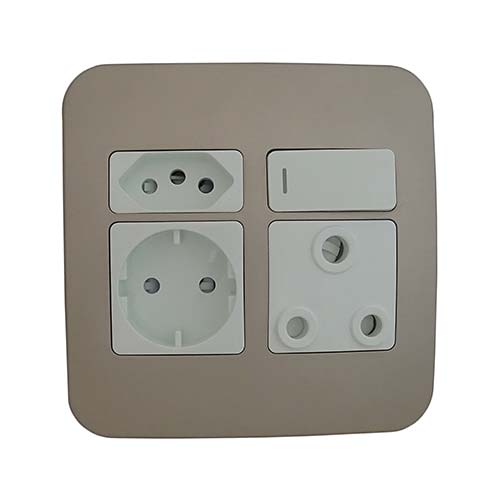 VETi 1 Combo Socket 4 x 4 - White Modules
