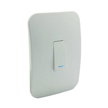 Load image into Gallery viewer, VETi &lt;i&gt;1&lt;/i&gt; 1 Lever 1 Way Light Switch with Locator 4 x 2 - White Module
