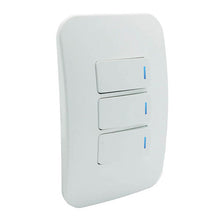 Load image into Gallery viewer, VETi 1 3 Lever 1-Way Light Switch with Locator 4 x 2 - White Modules
