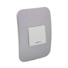 Load image into Gallery viewer, VETi &lt;i&gt;1&lt;/i&gt; 1 Lever 1 Way Wide Light Switch with Locator 4 x 2 - White Module
