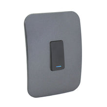 Load image into Gallery viewer, VETi &lt;i&gt;1&lt;/i&gt; 1 Lever 2 Way Light Switch with Locator 4 x 2 - Black Module
