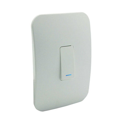 VETi 1 1 Lever 2-Way Light Switch with Locator 4x2 - White Module