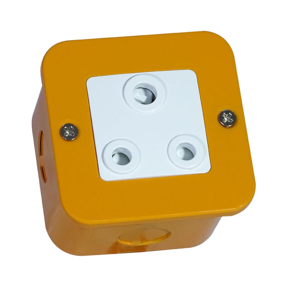 VETi <i>1</i> Industrial RSA Socket 3 x 3 - Orange