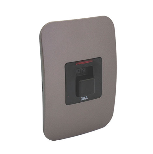 VETi 1 Isolator Switch with Indicator 2P 30A 4 x 2 - Black Module
