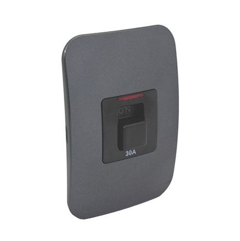 VETi 1 Isolator Switch with Indicator 2P 30A 4 x 2 - Black Module