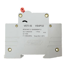 Load image into Gallery viewer, VETI Four Pole DIN Rail Isolator Switch
