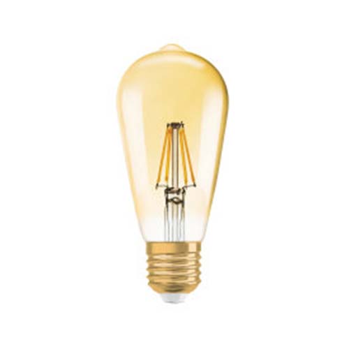 LEDVANCE LED Vintage 1906 Filament Bulb E27 4W 410lm 2400K - Gold