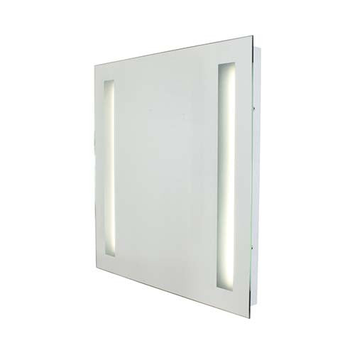 Eurolux Large Bathroom Mirror with Vertical Strip Illuminators