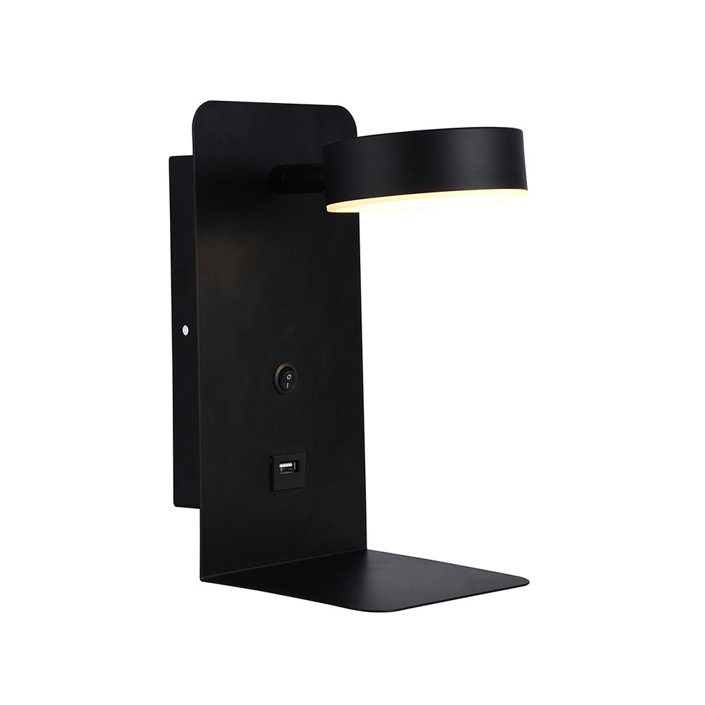 LED Wall Light with USB 140mm