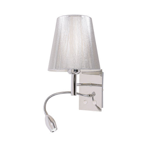 Bright Star LED Chrome Wall Lighting Silver