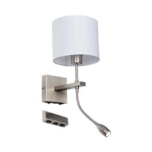 Load image into Gallery viewer, Wall Light with USB Port + Movable Light
