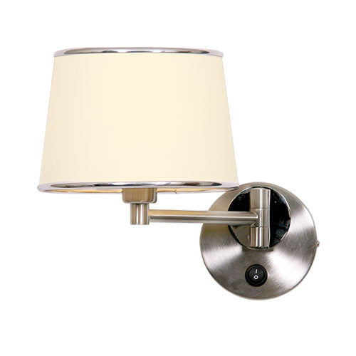 Bright Star Satin Cream Chrome Wall Lighting