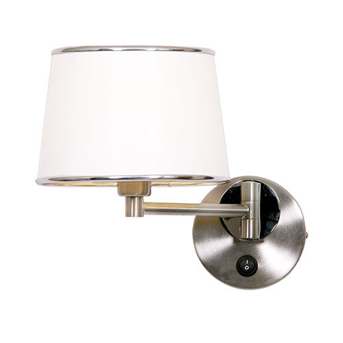 Bright Star Satin White Chrome Wall Lighting