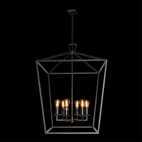 K. Light Pentagon Ranch X-Large Iron Pendant