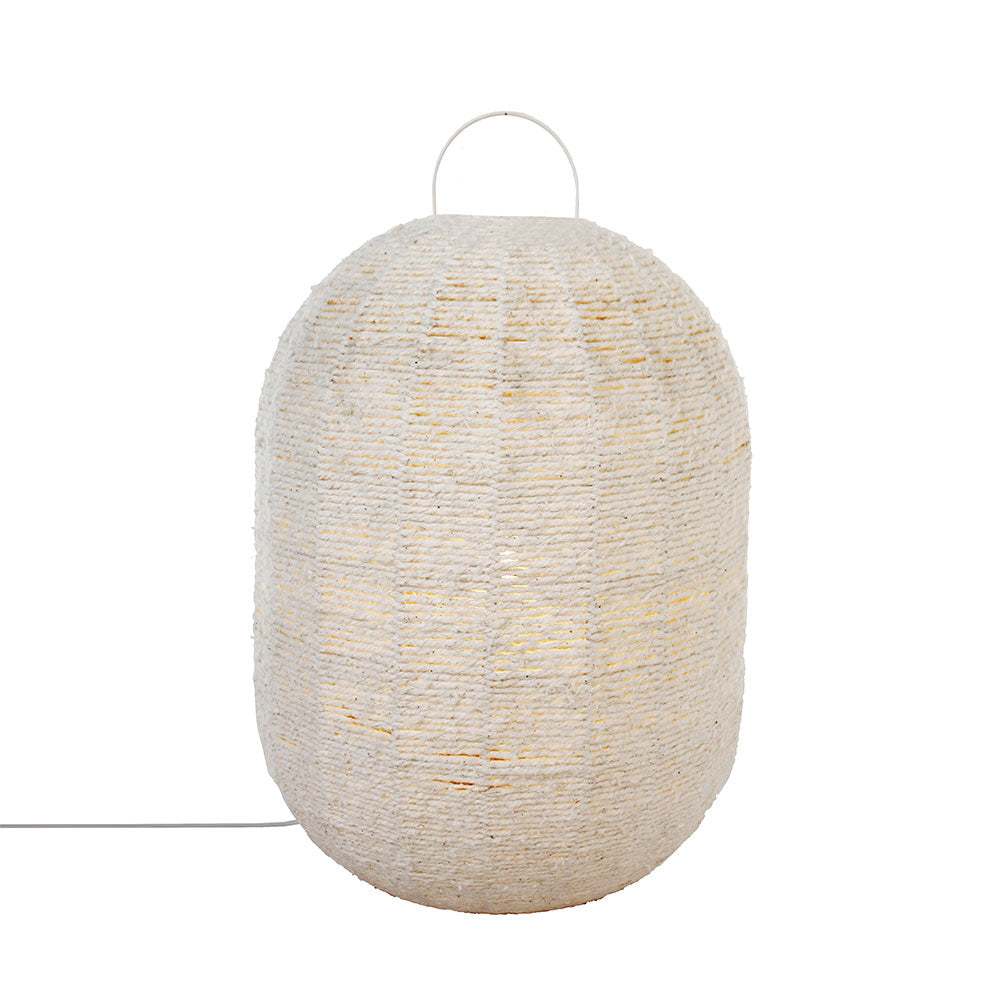 Wire World Cotton Floor Lantern - Off White