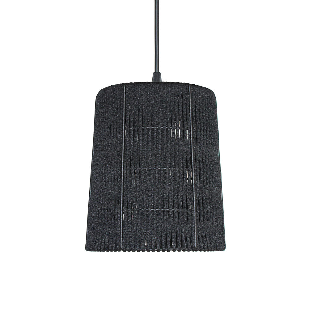 Wire World Blink Drum Roped Pendant - Black