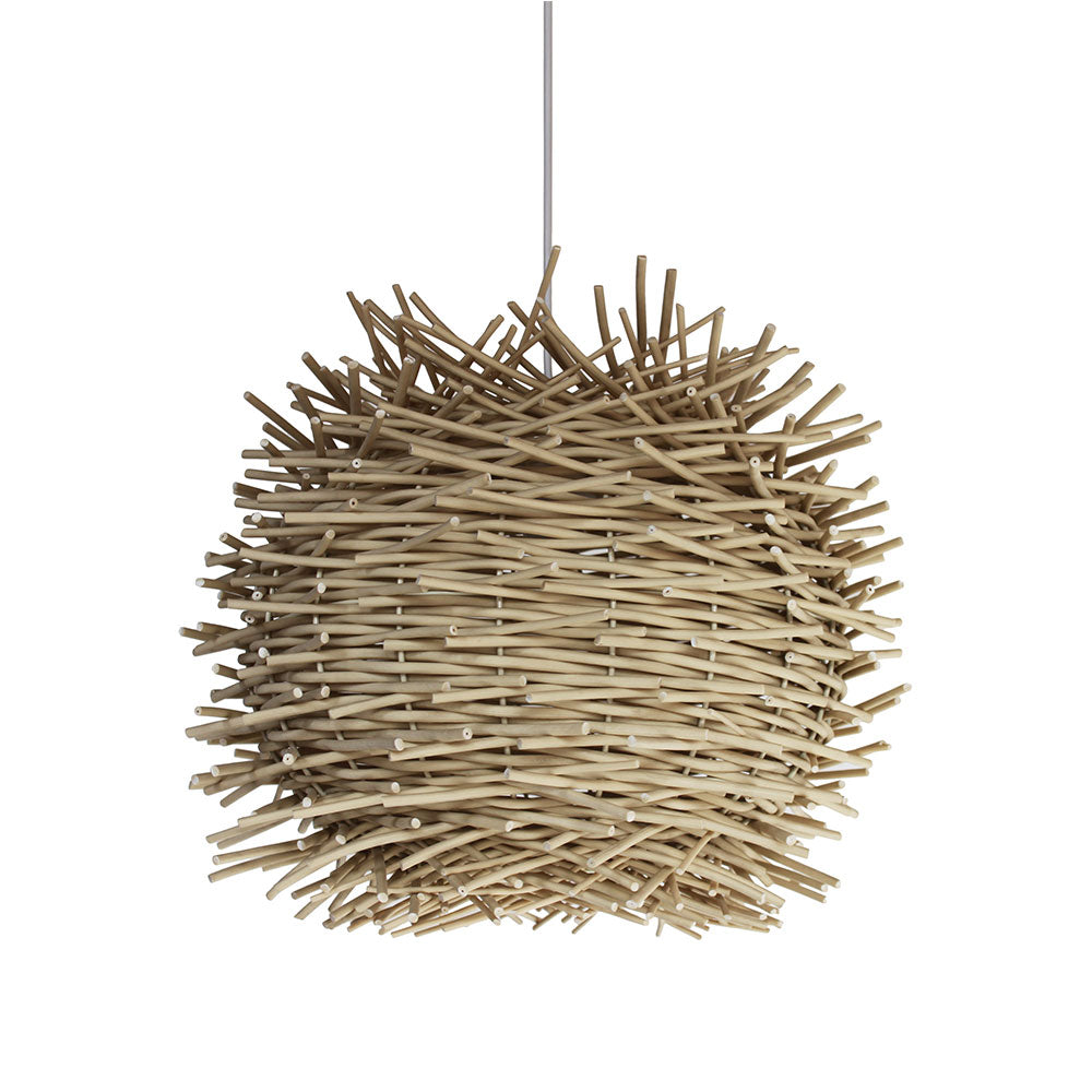 Wire World Synthetic Resin Birds Nest Pendant - Natural