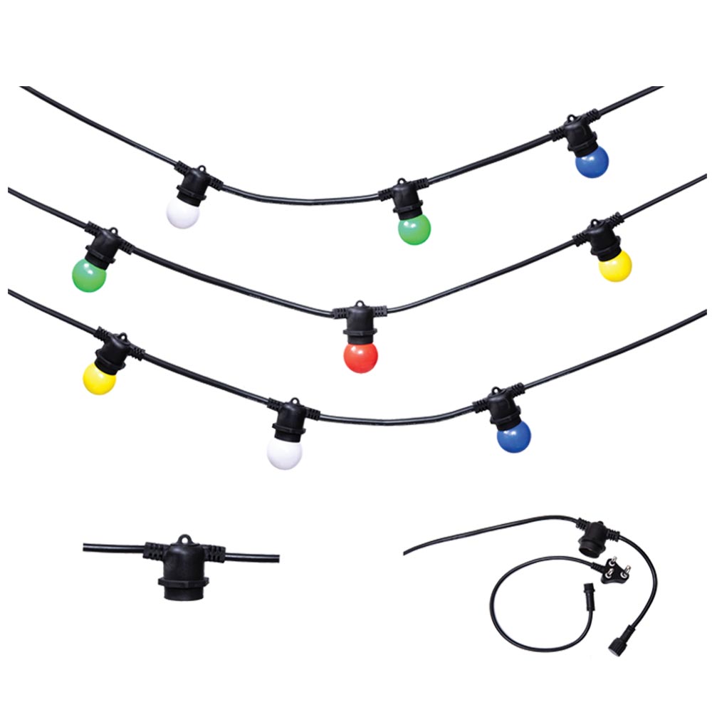 Bright Star Outdoor Multicolour Festoon Lights