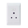 CBi PVC Single Switched Vertical Socket 4 x 2