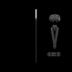 K. Light Pixie LED Bubble Tube Spike 3W 970mm - Black