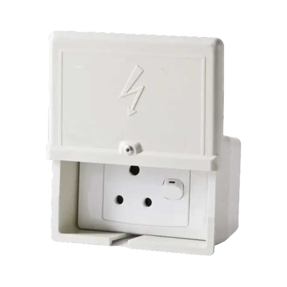 Tradeprice Weatherproof Slide Lid Enclosure with Single Socket 4x2