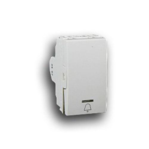 Schneider S3000 Spring Loaded Press Switch Module - White - Dimmer Switch