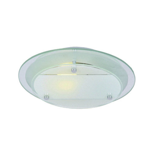 Bright Star Mirror and Frosted Glass with Polished Chrome Clips