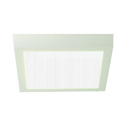 Bright Star Square Die Cast Aluminium Ceiling Fitting with Polycarbonate Cover