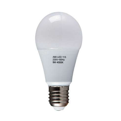 LED Frosted Bulb E27 9W 806lm Cool White