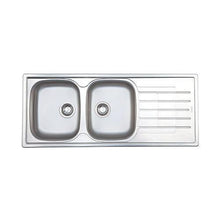 Load image into Gallery viewer, Franke Cascade CDX 621-120 Double Bowl Inset Sink - Stainless Steel
