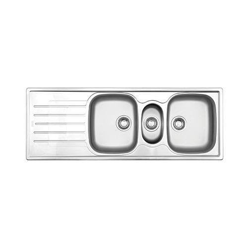 Franke Cascade CDX671 Stainless Steel Triple Bowl Inset Sink 500x1360mm