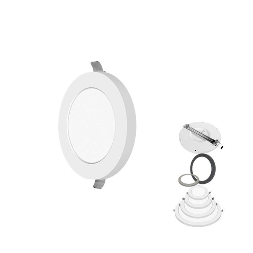 PioLED Iris 2 in 1 Round Panel Ceiling Light 6W 455lm – Livecopper