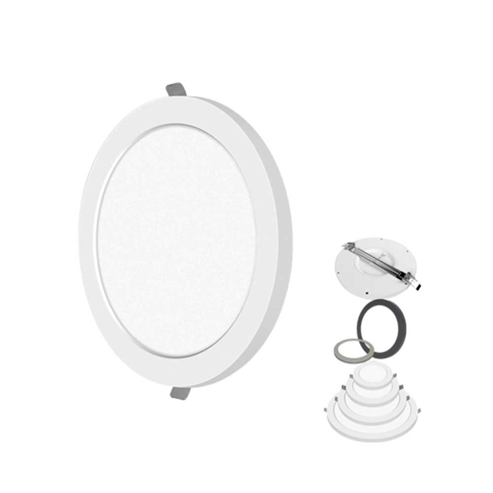 PioLED Iris 2 in 1 Round Panel Ceiling Light 18W 1600lm – Livecopper