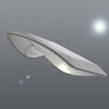 Spazio Lexis Solar Powered LED Panel Wall Light 2.4W Daylight -Silver