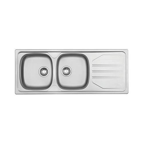 Franke Nouveau NVN621 Stainless Steel Double Bowl Inset Sink 460x1160mm