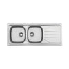 Franke Nouveau NVN621 Stainless Steel Double Bowl Inset Sink 460x1160mm