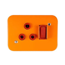 Load image into Gallery viewer, Crabtree Industrial Single RSA Dedicated 16A Socket Orange 2 x 4
